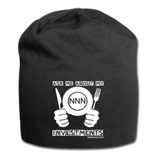 Load image into Gallery viewer, Jersey Beanie | Ask Me About My NNN Investments - black