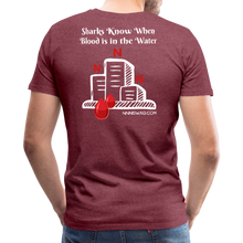 Load image into Gallery viewer, NNN Shark Tee - heather burgundy