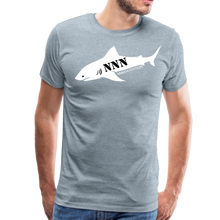 Load image into Gallery viewer, NNN Shark Tee - heather ice blue