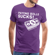 Load image into Gallery viewer, Paying Bills Sucks Tee - purple