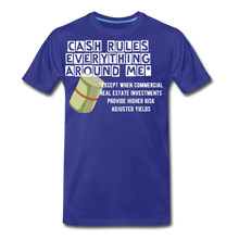 Load image into Gallery viewer, Cash Rules Everything* Tee - royal blue