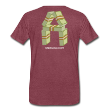 Load image into Gallery viewer, Cash Rules Everything* Tee - heather burgundy