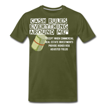 Load image into Gallery viewer, Cash Rules Everything* Tee - olive green