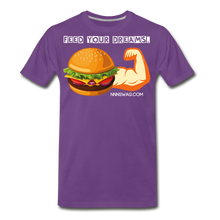 Load image into Gallery viewer, Feed Your Dreams; Starve Your Fears Tee - purple