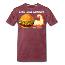 Load image into Gallery viewer, Feed Your Dreams; Starve Your Fears Tee - heather burgundy