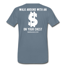 Load image into Gallery viewer, S on Your Chest Tee - steel blue