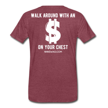 Load image into Gallery viewer, S on Your Chest Tee - heather burgundy