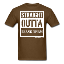 Load image into Gallery viewer, Straight Outta Lease Term Tee - brown
