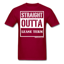 Load image into Gallery viewer, Straight Outta Lease Term Tee - dark red

