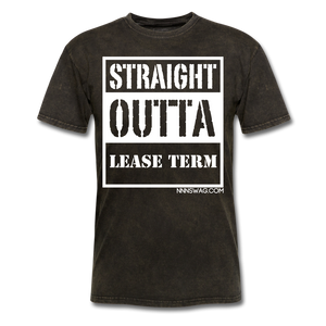 Straight Outta Lease Term Tee - mineral black