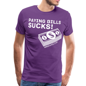 Paying Bills Sucks Tee - purple