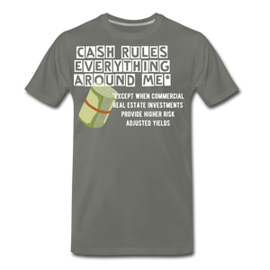 Cash Rules Everything* Tee - asphalt gray