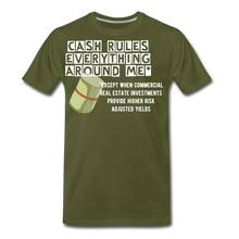 Load image into Gallery viewer, Cash Rules Everything* Tee - olive green
