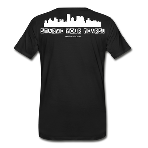 Feed Your Dreams; Starve Your Fears Tee - black