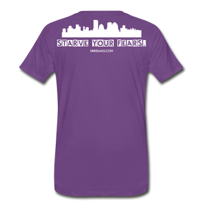 Feed Your Dreams; Starve Your Fears Tee - purple