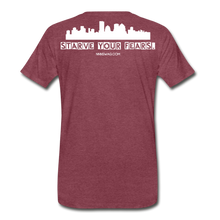Load image into Gallery viewer, Feed Your Dreams; Starve Your Fears Tee - heather burgundy

