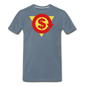 S on Your Chest Tee - steel blue